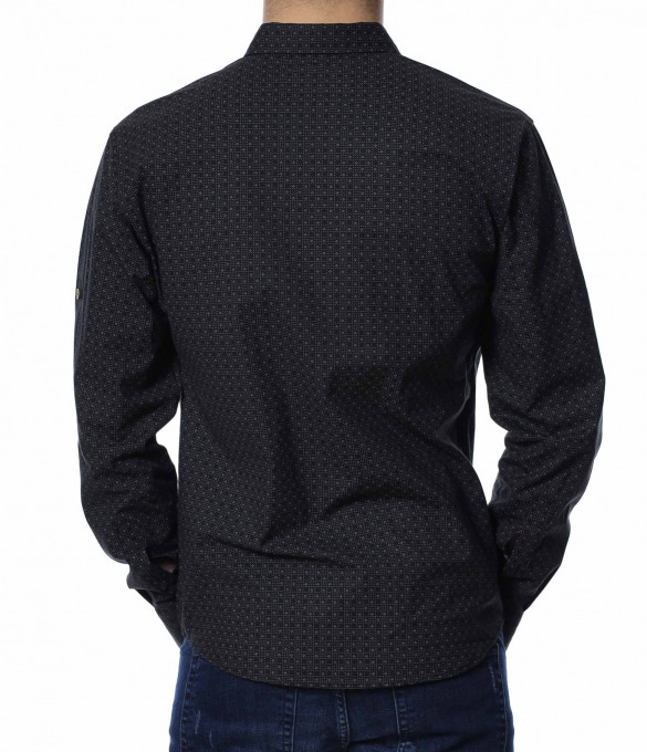 Риза с изискан дизайн 13477 - Черен