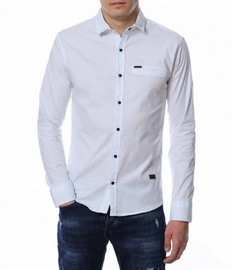 Изискана риза 13478 - Бял