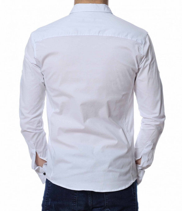 Изискана риза 13478 - Бял