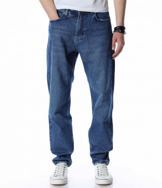 Loose fit дънки 13534 - Син