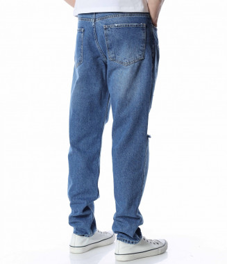 Loose fit дънки с накъсан... 2