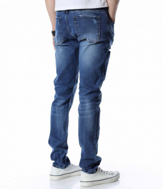 Дънки с накъсан ефект 13533... 2