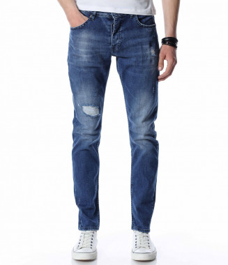 Мъжки дънки с накъсан ефект...