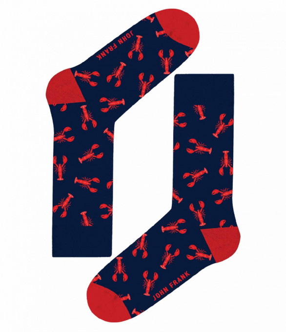 Тъмно сини чорапи с раци 13597 -...