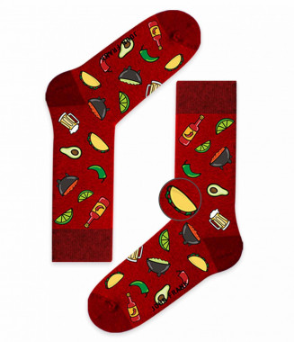 Червени чорапи с весел... 2