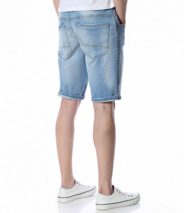 Къси дънкови панталони 13460 - Син