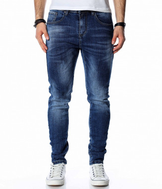 Тъмносини дълги дънки 13715...