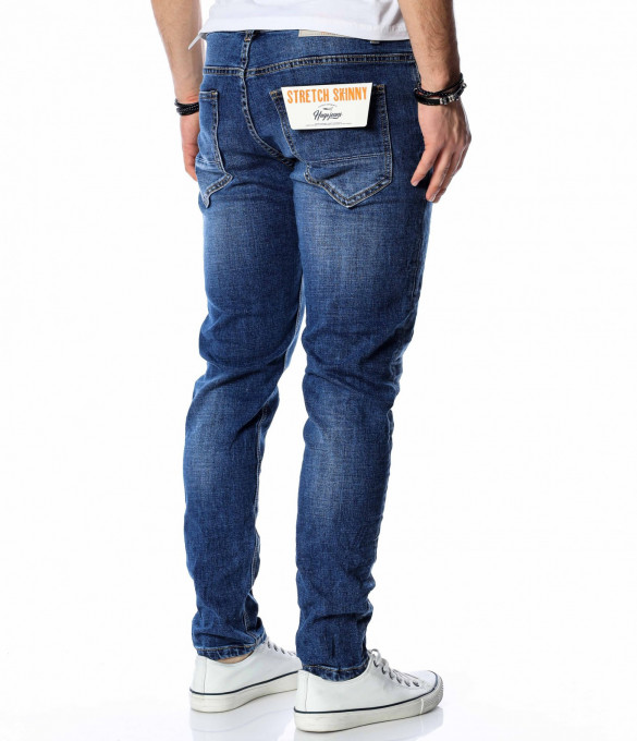 Класически дънки в син цвят 13667 - Син