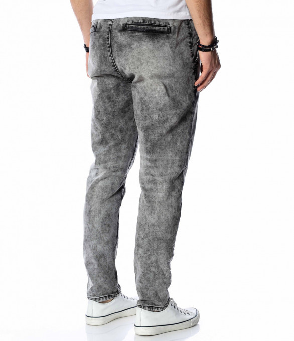 Сиви Jogger дънки 13679 - Сив