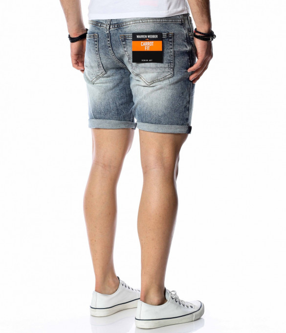 Светли къси дънки 13700 - Светло син