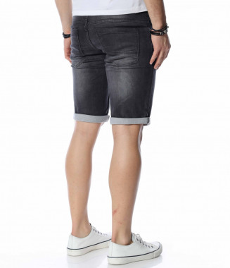 Черни къси дънки 13690 - Черен 2