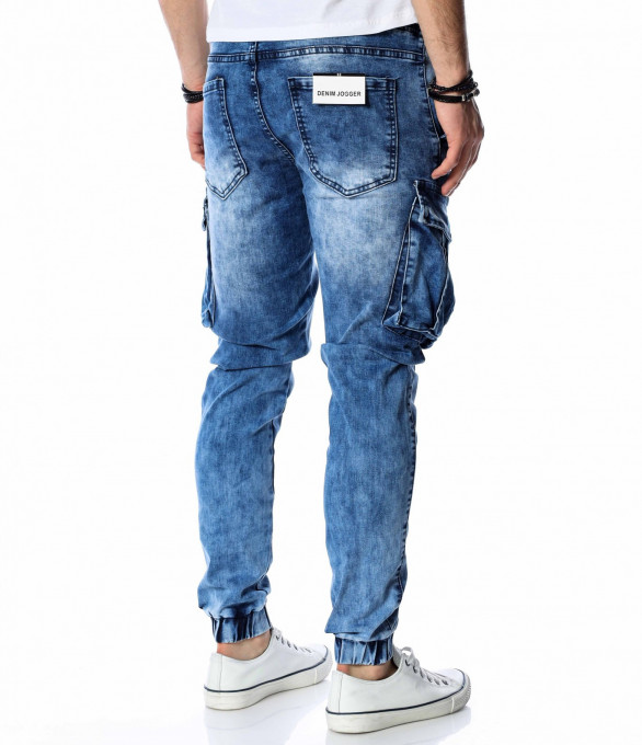 Jogger дънки с големи джобове 13666 -...