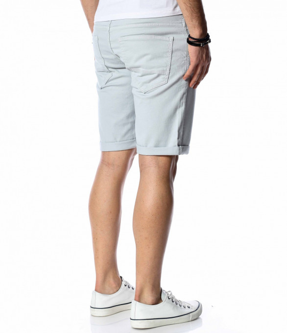 Къси дънкови панталони 13688 - Светло...