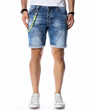 Къси дънки с отличителен...