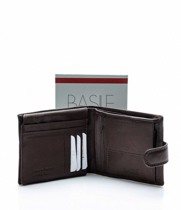 Класически кожен портфейл 13654 - Кафяв
