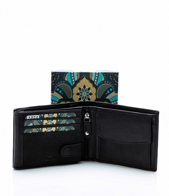 Портфейл с изчистен дизайн 13656 - Черен