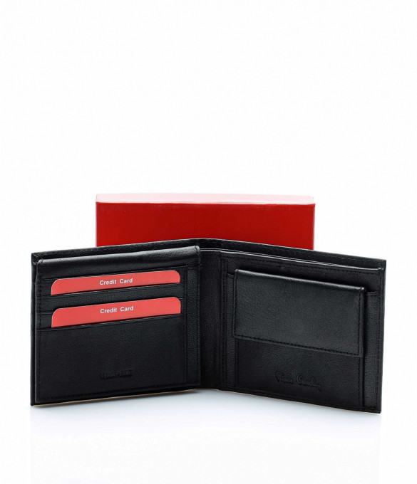 Изискан кожен портфейл 13652 - Черен