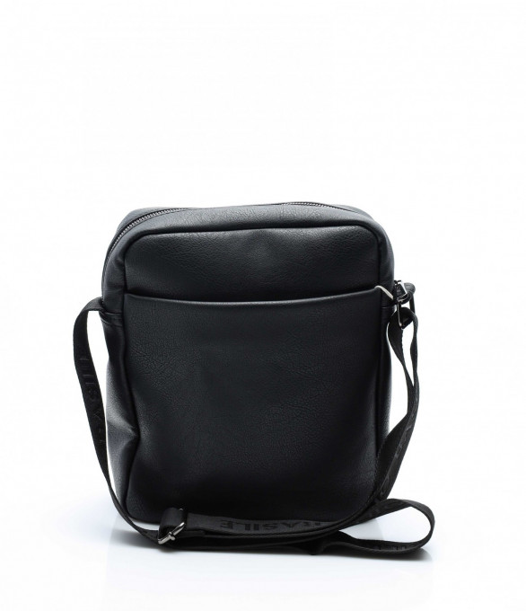 Кожена чанта с дръжка 13641 - Черен