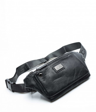 Кожена черна чанта 13711 -...