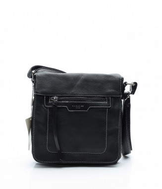 Чанта с ципове 13707 - Черен