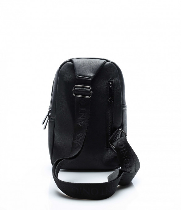 Стилна кожена чанта 13638 - Черен