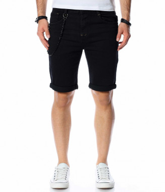 Къси черни дънки с акцент...