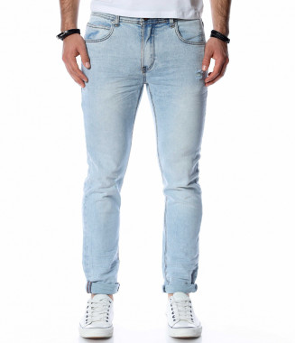 Светлосин дънков панталон...