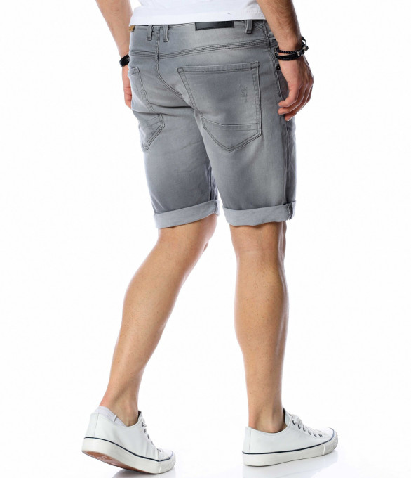 Сиви къси дънки 13736 - Сив