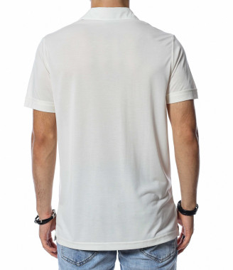 Едноцветна тениска с яка... 2