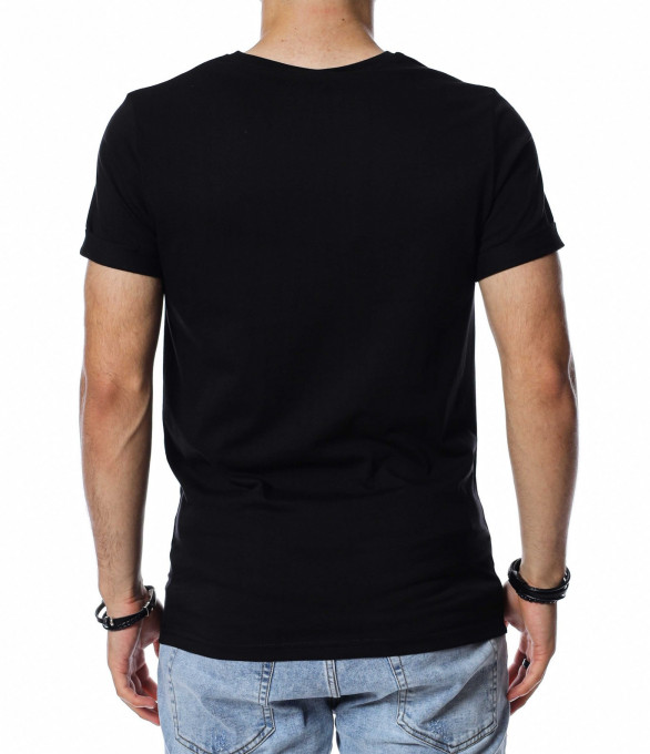 Тениска с надпис и щампа мече 13778 -...