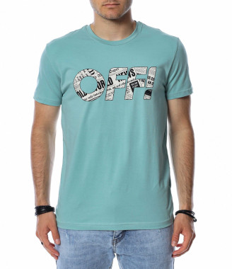 Цветна тениска с надпис OFF...