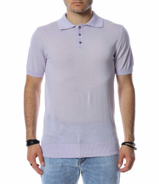 Тениска с яка от тънко...