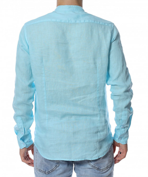 Ленена риза с дълъг ръкав 13757 -...
