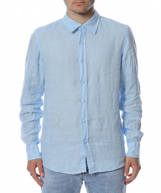 Ленена риза с дълъг ръкав...