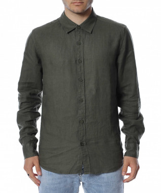 Ленена риза с дълъг ръкав...
