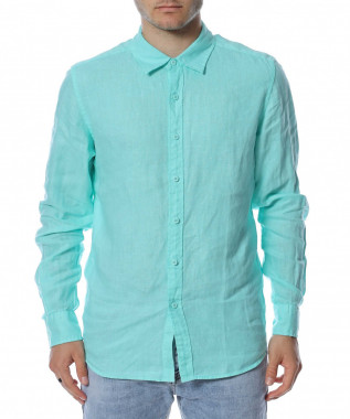 Ленена риза с дълъг ръкав...