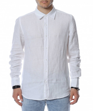 Ленена риза с дълъг ръкав...