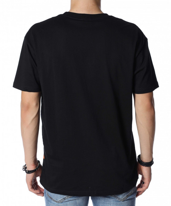 Памучна тениска с декоративна щампа...