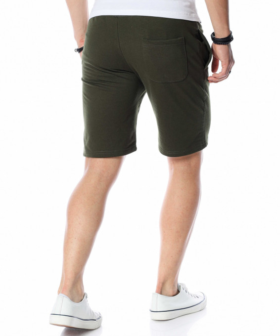 Къси панталонки с нашивка 13761 - Зелен