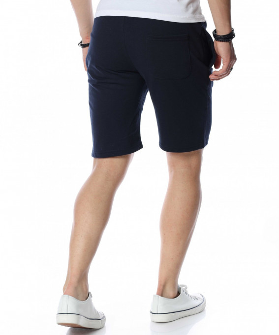 Къси панталонки с нашивка 13761 - Син