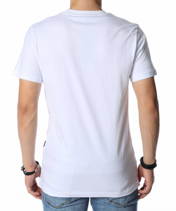 Тениска с голямо изображение 13802 - Бял