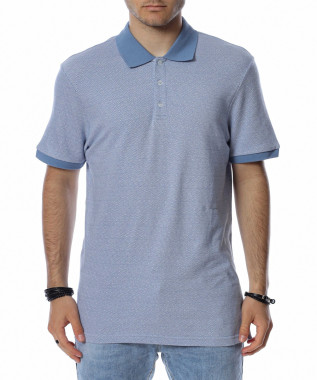 Блуза с къс ръкав и яка...