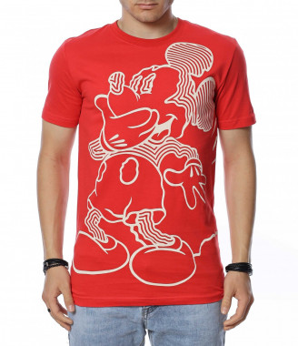 Тениска с апликация Мики...