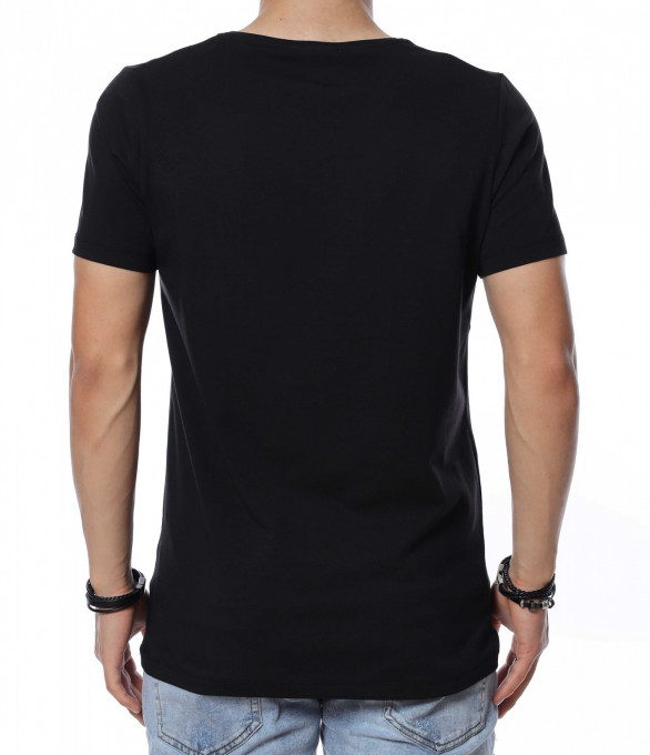 Тениска в изчистен дизайн 13818 - Черен