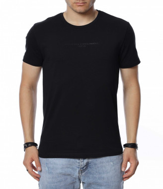 Тениска с миниатюрен надпис...