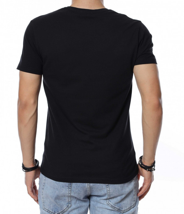 Тениска с миниатюрен надпис 13833 -...