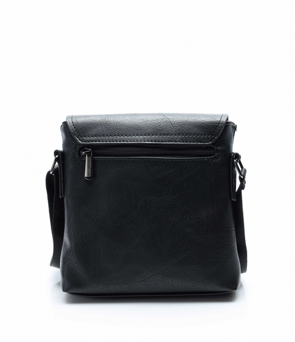 Класическа кожена чанта 13749 - Черен