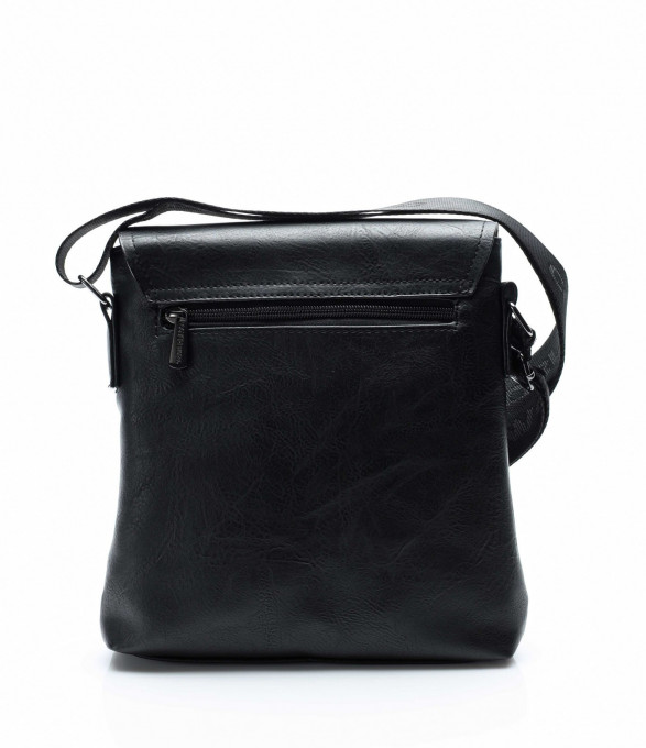 Класическа кожена чанта 13751 - Черен