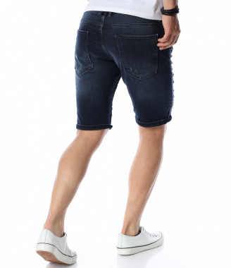 Тъмносини къси дънки с... 2