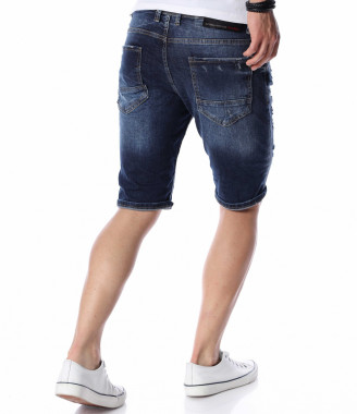 Къси дънки с кръпки 13837 -... 2